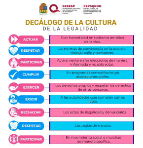 Decalogo de la Cultura de la Legalidad